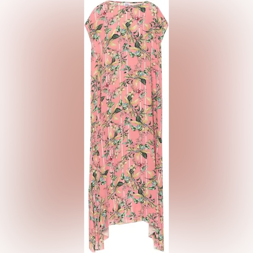 Vetements Pink Floral Maxi Dress